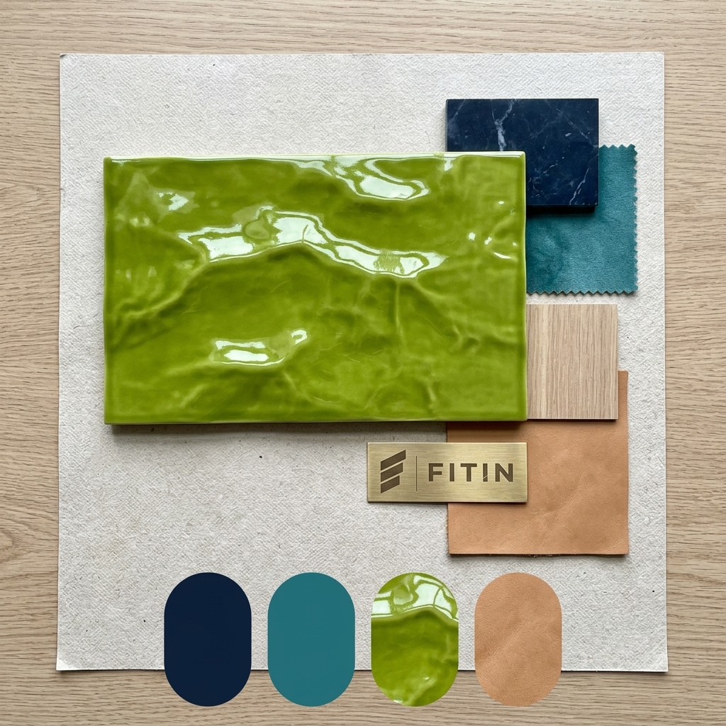 Glazed lime ceramic