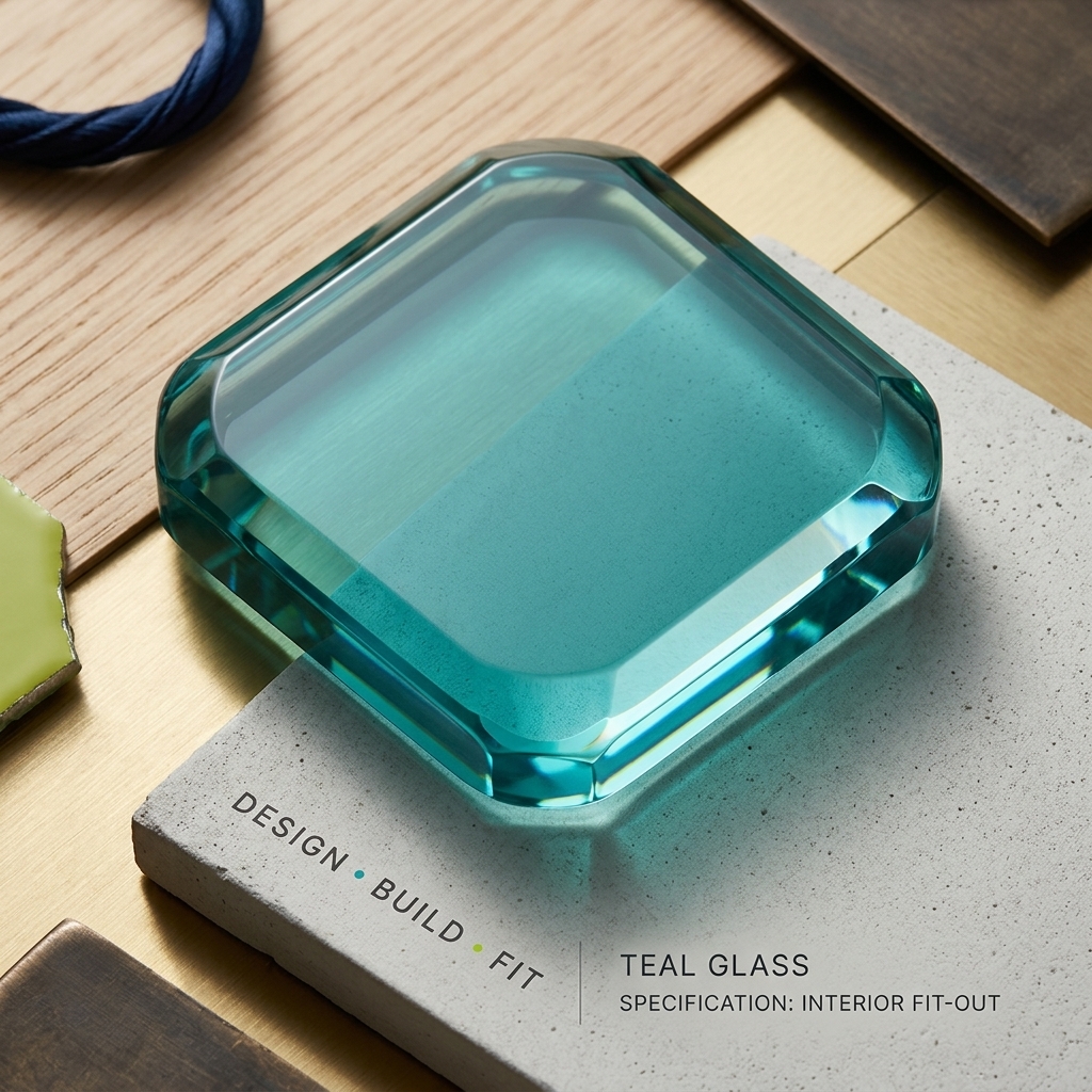 Teal glass