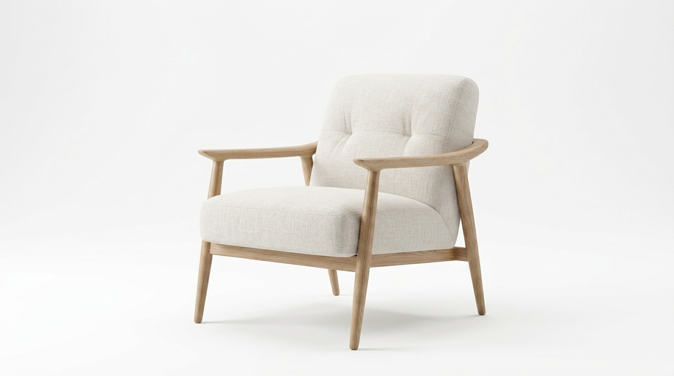 Saba — Oak-Frame Reading Armchair
